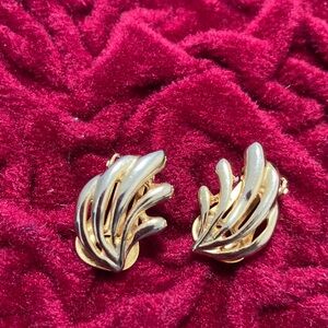 Gold Clip-On Earrings